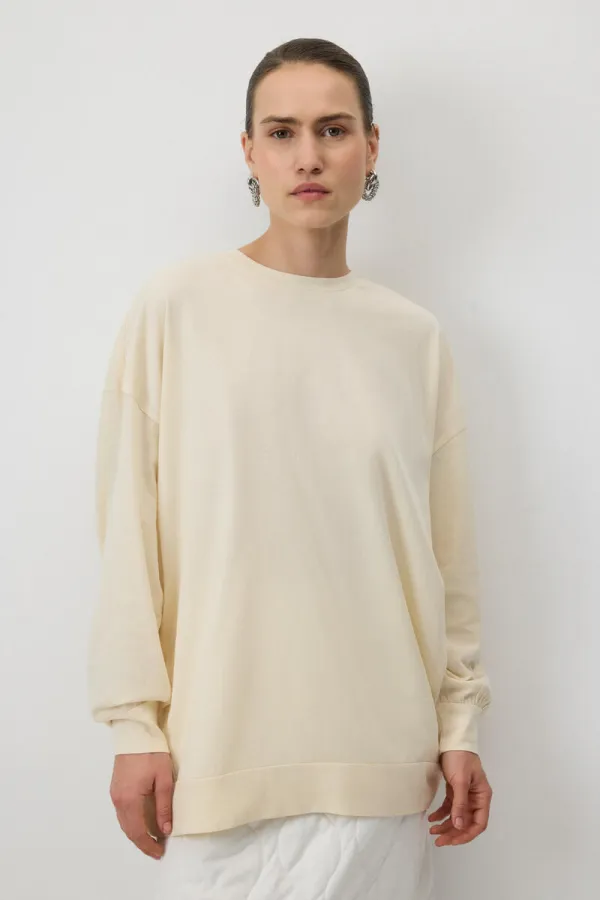 T-SHIRT BASIQUE À MANCHES LONGUES