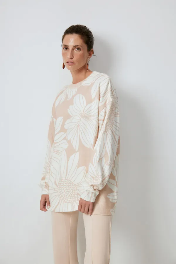 PULL À MOTIFS FLEURS