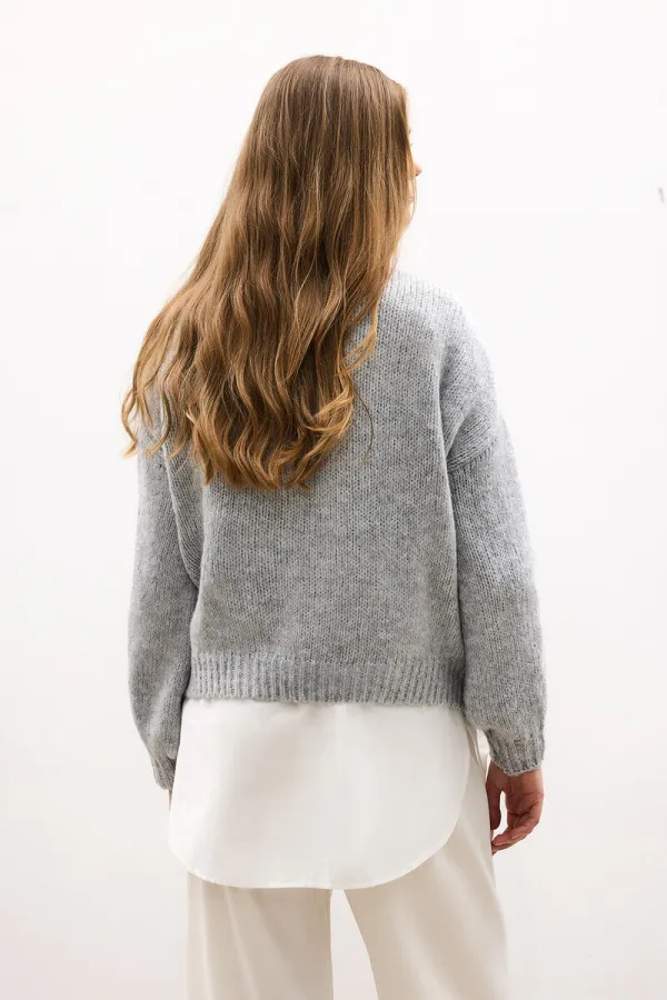 BALON KOL TRİKO KAZAK