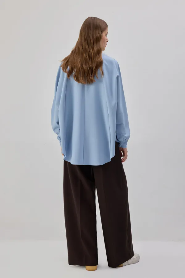 CREPE TUNIC WITH POCKETS CREPE TUNIC WITH POCKETS