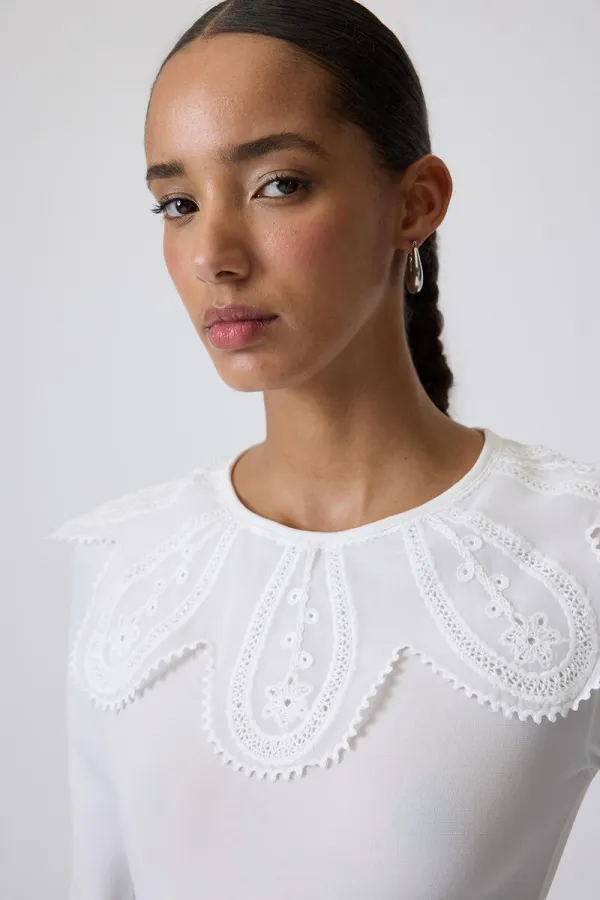 LACE COLLAR AND STUCK BODY