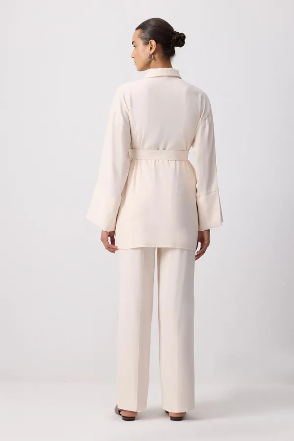 KEMERLİ GÖMLEK PANTOLON TAKIM