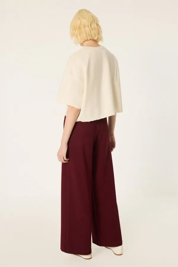 KNITTED PANTS WITH ELASTIC WAISTBAND KNITTED PANTS WITH ELASTIC WAISTBAND