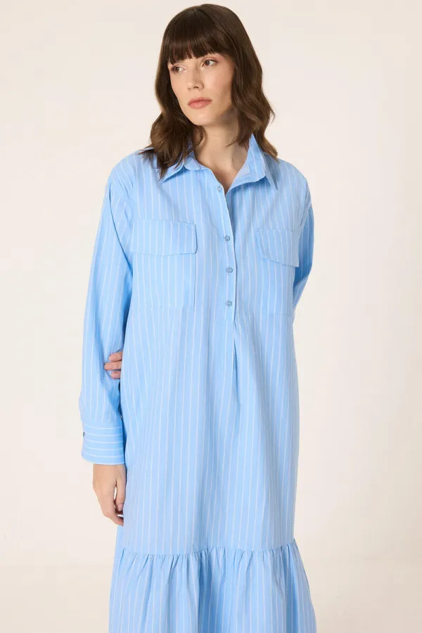 POPLİN GÖMLEK ELBİSE