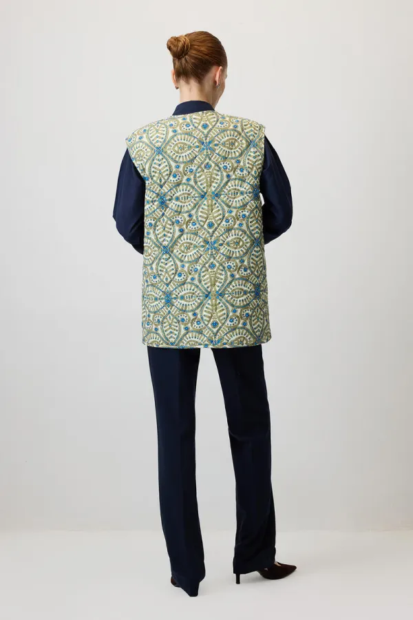 DESENLİ KAPİTONE YELEK