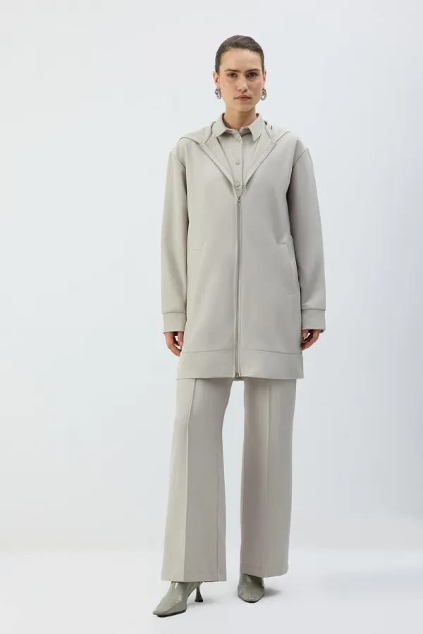 ZIPPED HOODED JACKET ZIPPED HOODED JACKET