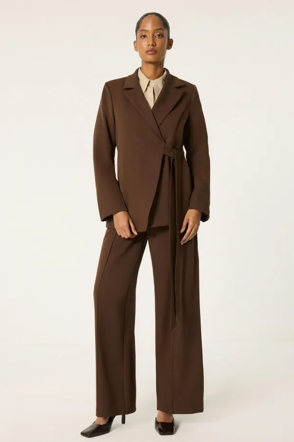 ENSEMBLE VESTE ET PANTALON À RENFORT