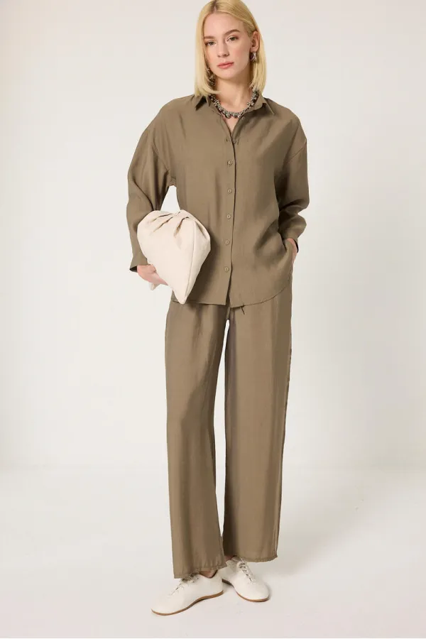 ENSEMBLE CHEMISE ET PANTALON EN MODAL