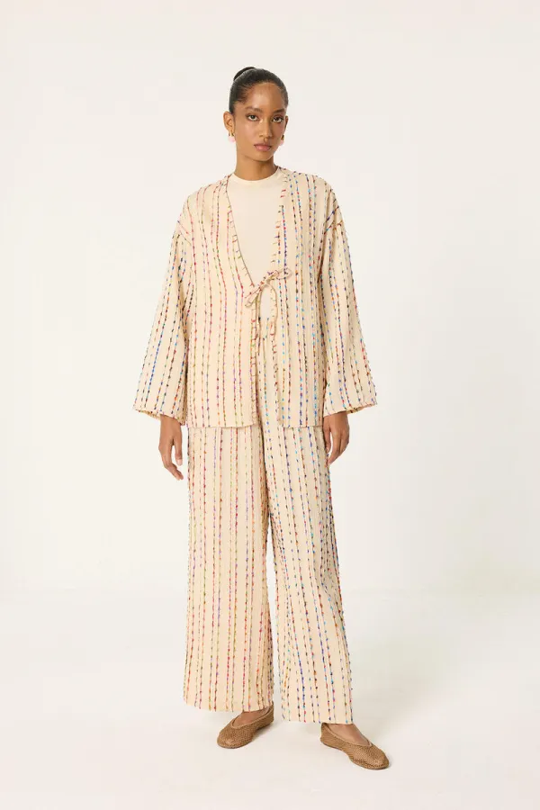 ENSEMBLE KIMONO ET PANTALON