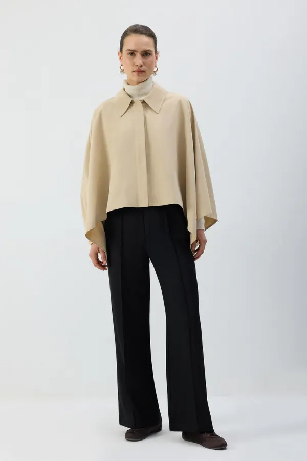 RIBBED PANTS WITH ELASTIC WAISTBAND RIBBED PANTS WITH ELASTIC WAISTBAND