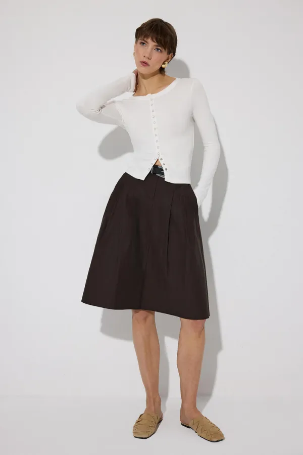 ÖNDEN ÇITÇITLI UZUN KOLLU BODY