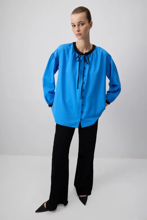 CHEMISE EN LIN TEXTURÉ