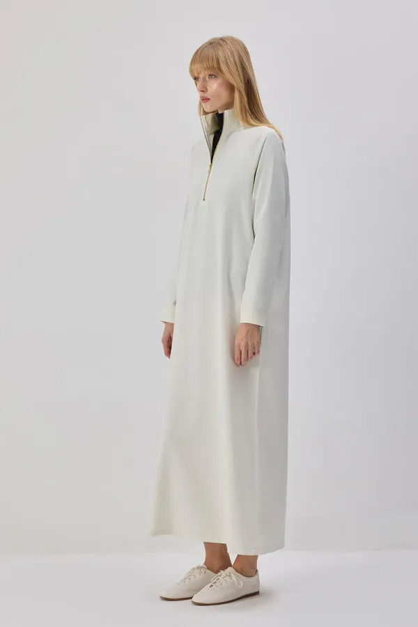 ROBE DROITE AVEC FERMETURE ÉCLAIR