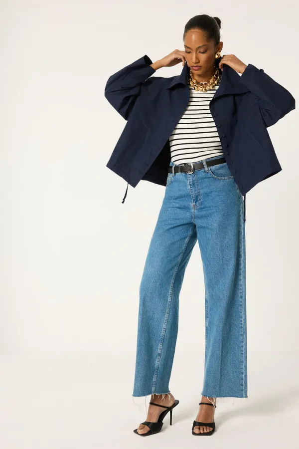 JACKET WITH GATHERED WAIST