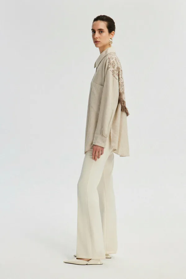 SHIRT WITH FRINGE DETAIL