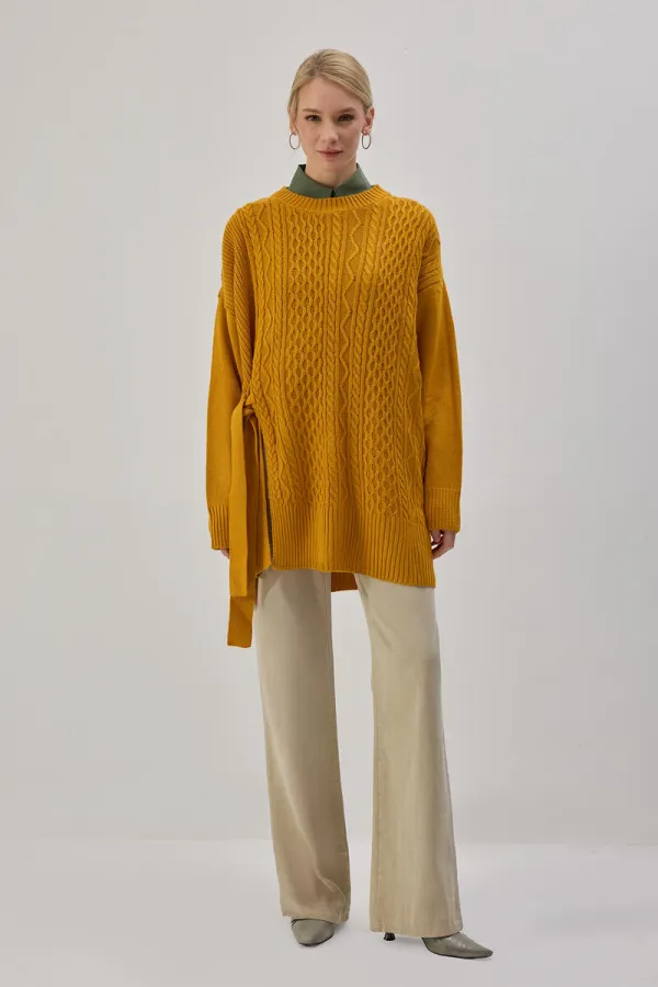 SIDE-TIE KNITTED TUNIC