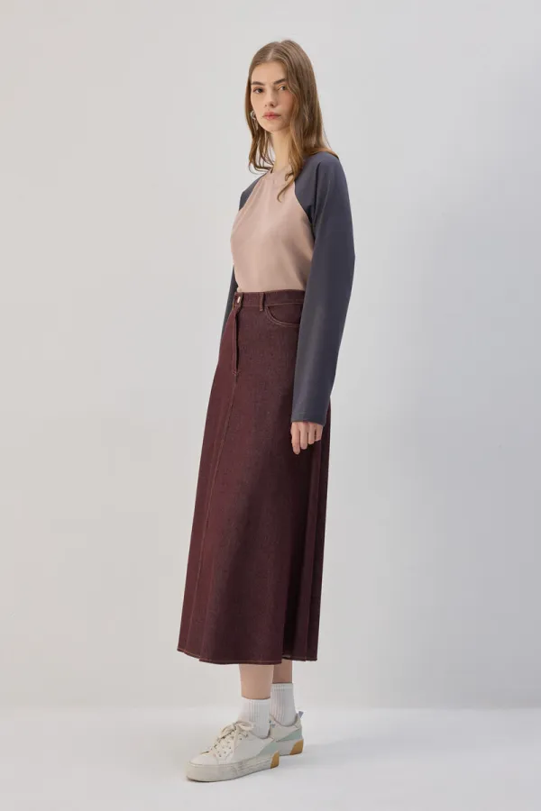 RAGLAN SLEEVE SHORT SWEATSHIRT