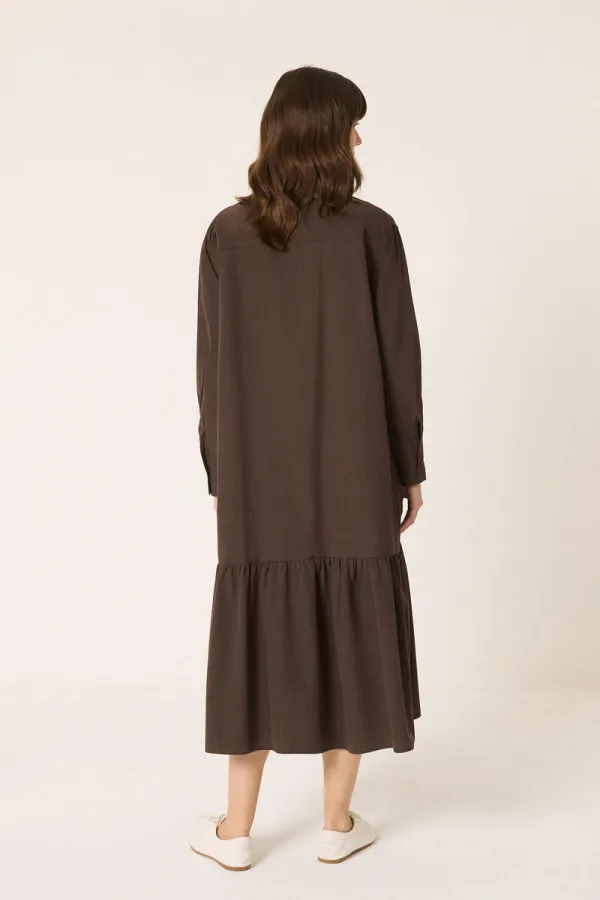 ROBE CHEMISE EN POPLIN