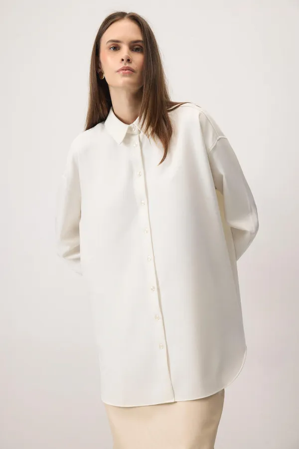 OVERSİZE KREP GÖMLEK