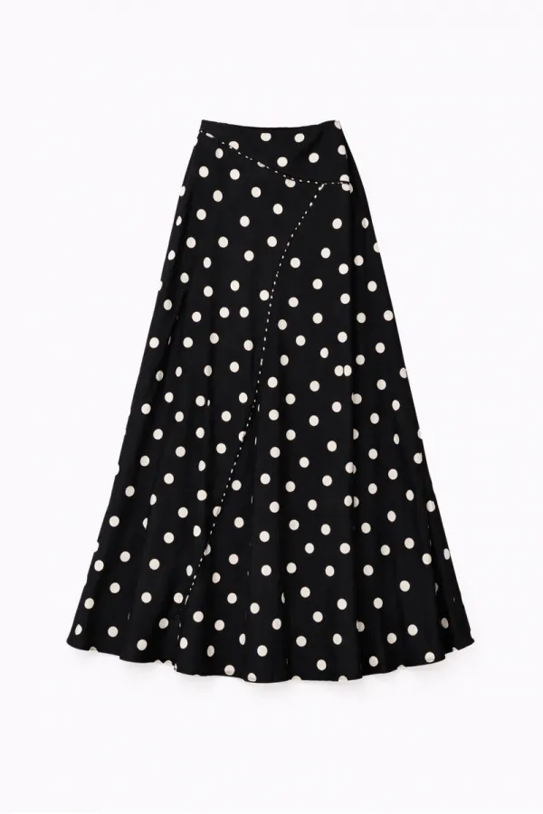 BELİ LASTİKLİ PUANTİYELİ ETEK