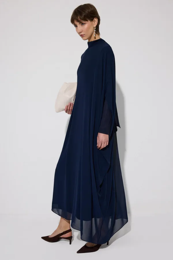 YARASA KOL ŞİFON ELBİSE