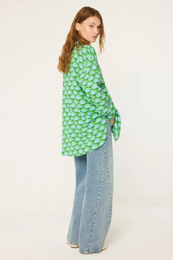 PATTERNED LINEN SHIRT PATTERNED LINEN SHIRT