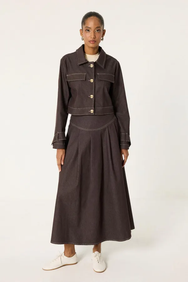 ENSEMBLE VESTE, JUPE ET JEAN