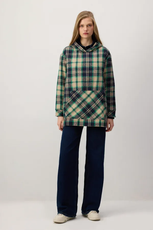 ECO-COATED HOODED SWEATSHIRT