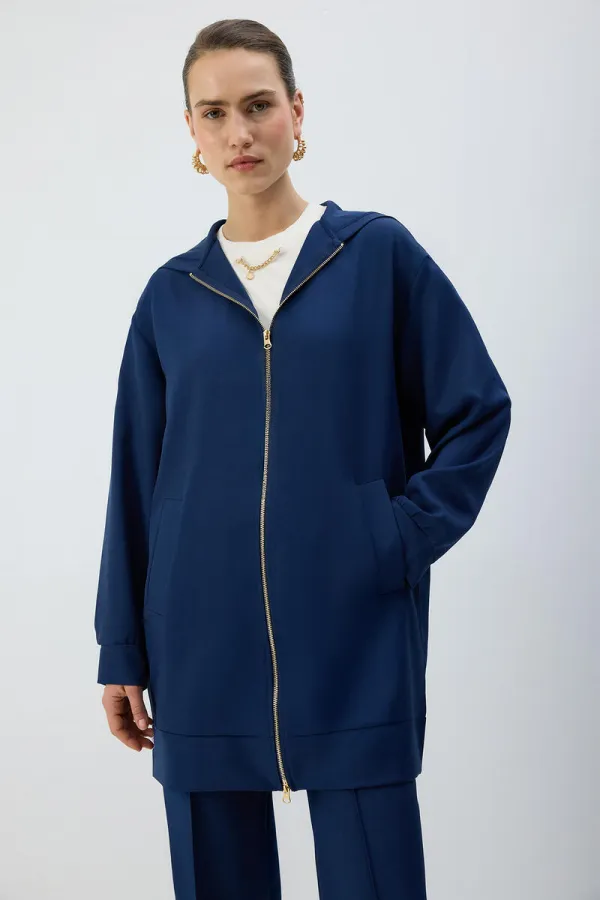 FERMUARLI KAPÜŞONLU CEKET