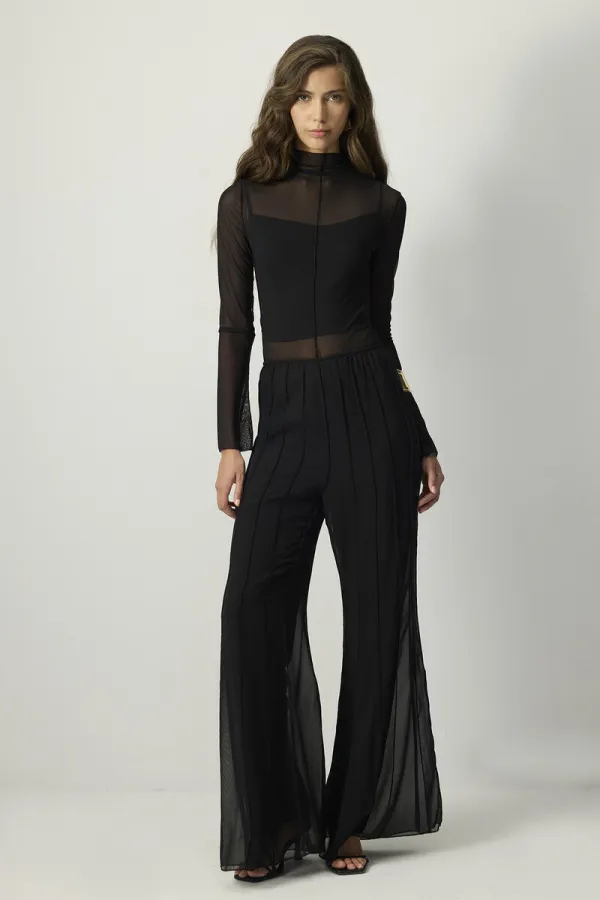 NERVÜRLÜ ŞİFON PANTOLON