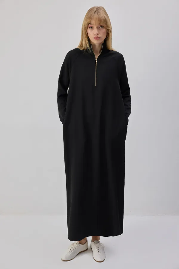 STRAIGHT-FIT DRESS WITH ZIPPER STRAIGHT-FIT DRESS WITH ZIPPER