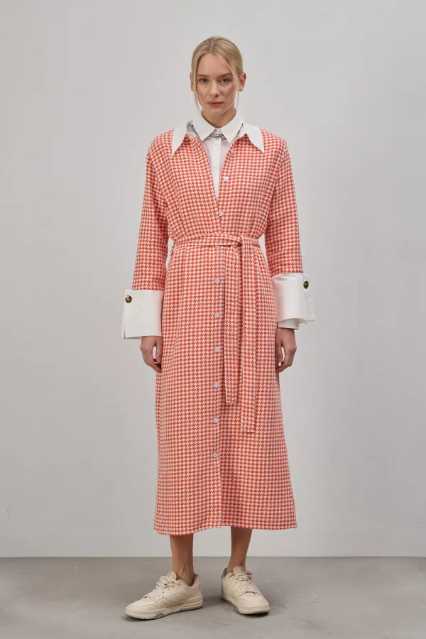 KAZAYAĞI DESENLİ TÜVİT ELBİSE