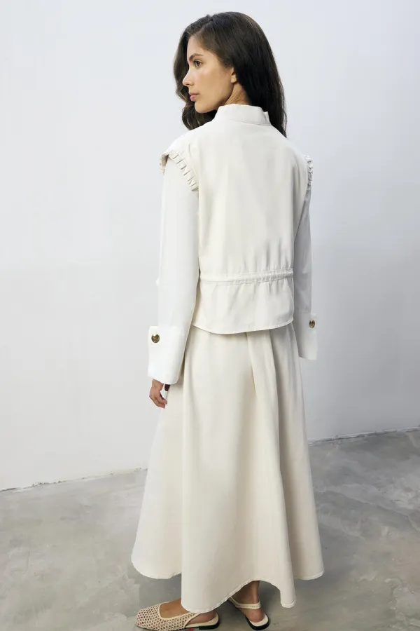 100% COTTON VEST AND SKIRT SET