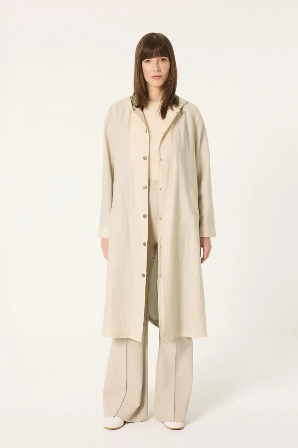 IMPERMÉABLE À CAPUCHE MAXI