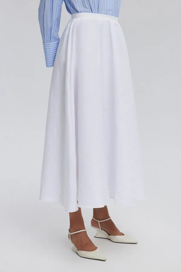RUFFLED CUPRA SKIRT RUFFLED CUPRA SKIRT