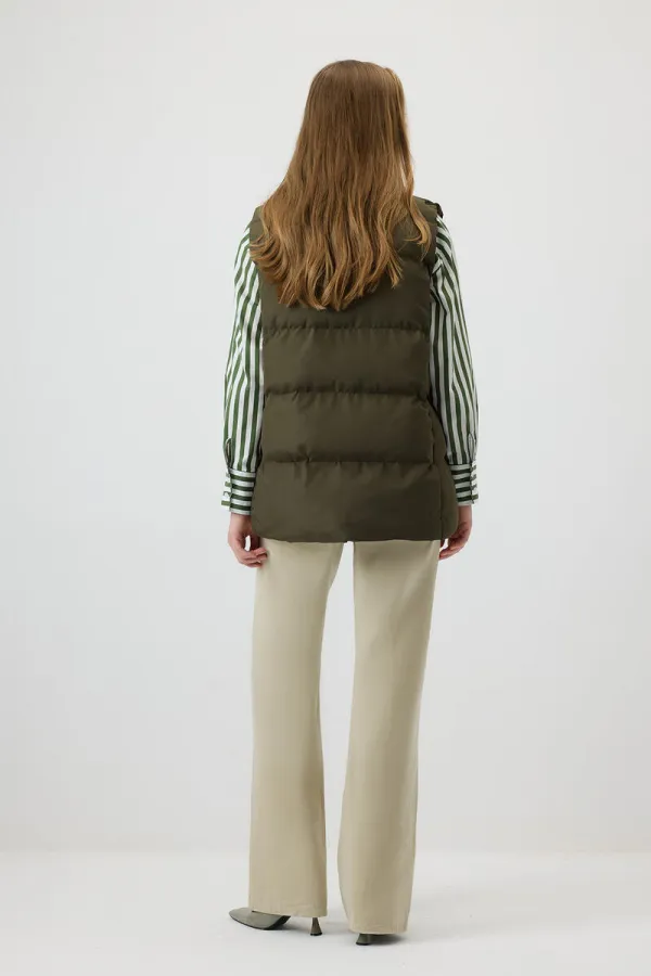 ZIPPED PUFFER VEST ZIPPED PUFFER VEST