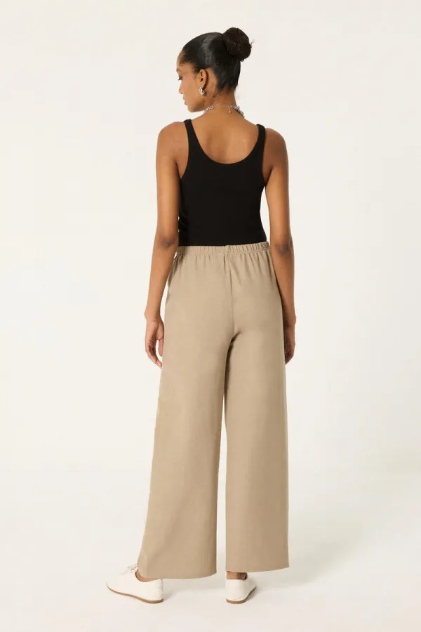 GENİŞ PAÇA MODAL PANTOLON