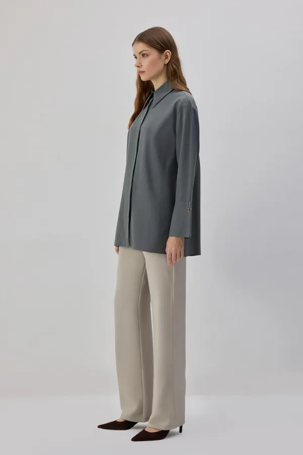 WIDE-CUFFS POPLIN SHIRT WIDE-CUFFS POPLIN SHIRT