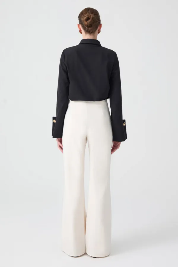 RIBBED CREPE PANTS RIBBED CREPE PANTS