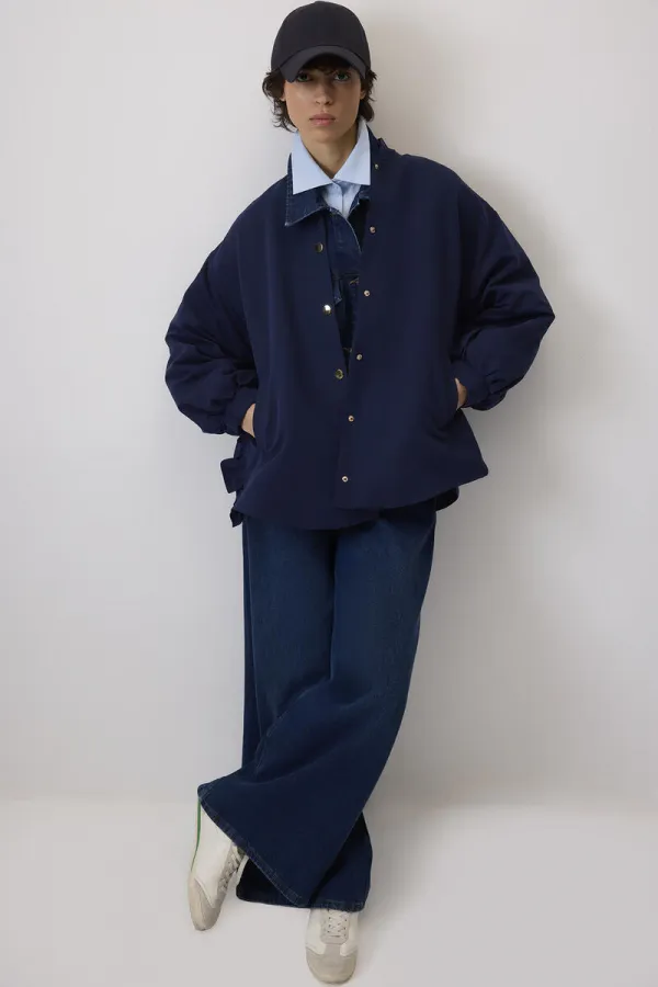 RUFFLED BOMBER JACKET RUFFLED BOMBER JACKET
