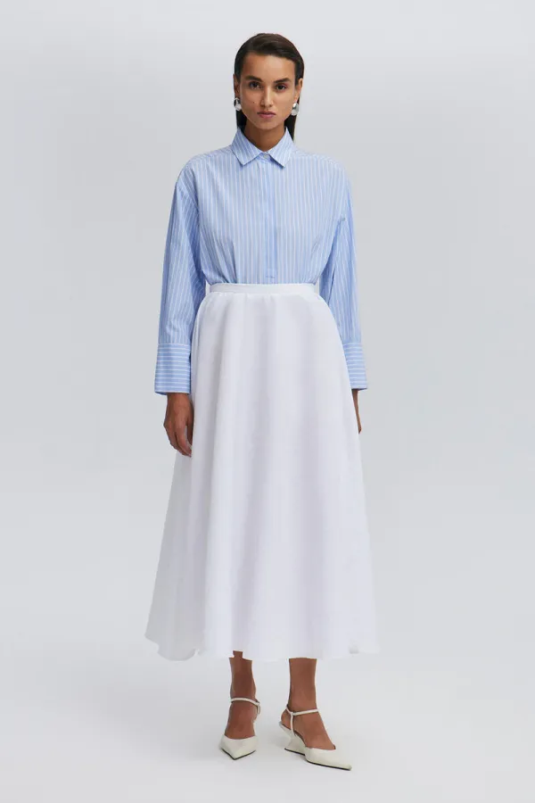 RUFFLED CUPRA SKIRT RUFFLED CUPRA SKIRT