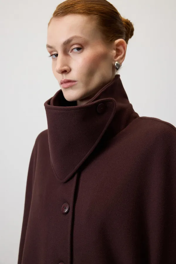 Poncho Cashmere Coat