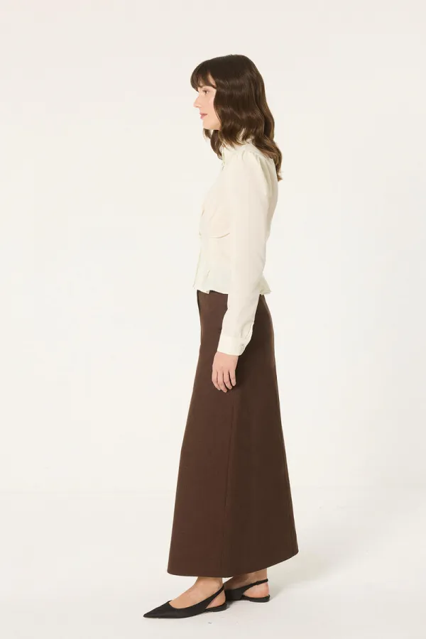 BELİ PİLELİ TAŞLI GÖMLEK