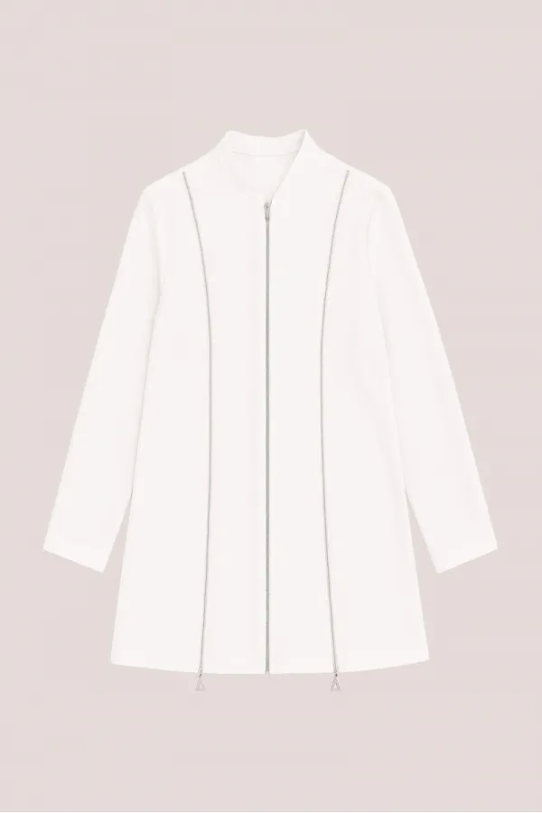 ZIPPED CREPE JACKET ZIPPED CREPE JACKET