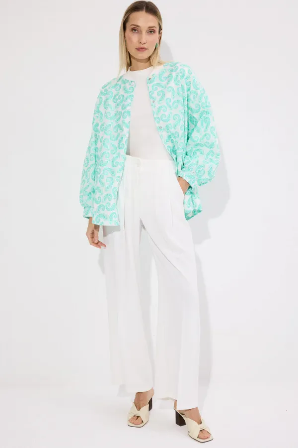 VESTE BOMBER À MOTIFS