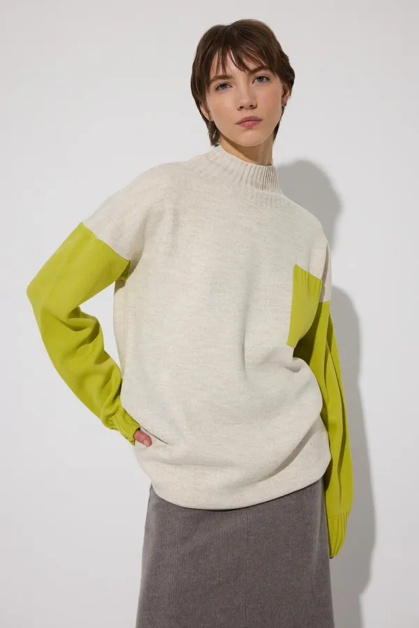KNITTED TUNIC WITH POCKET DETAIL