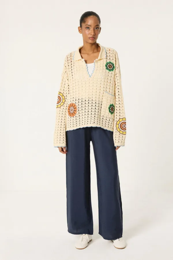 PANTALON EN MODAL AVEC TAILLE ÉLASTIQUE