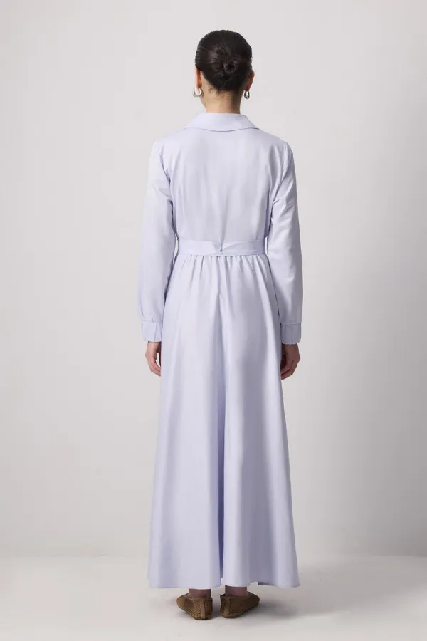 DRESS WITH ZIPPERED COLLAR