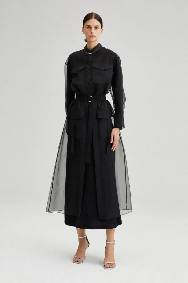 CEP DETAYLI ORGANZE TAKMA ETEK