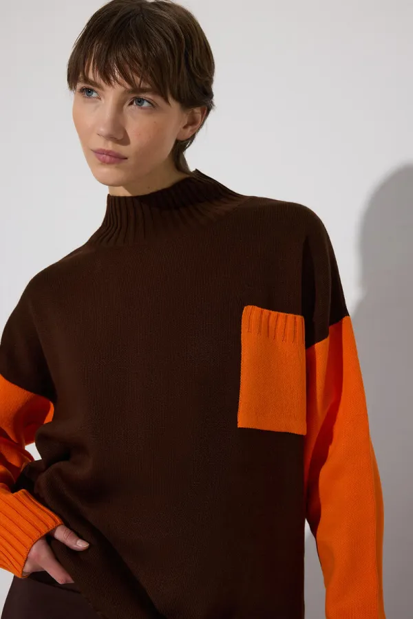 Tunique tricotée avec détail de poche